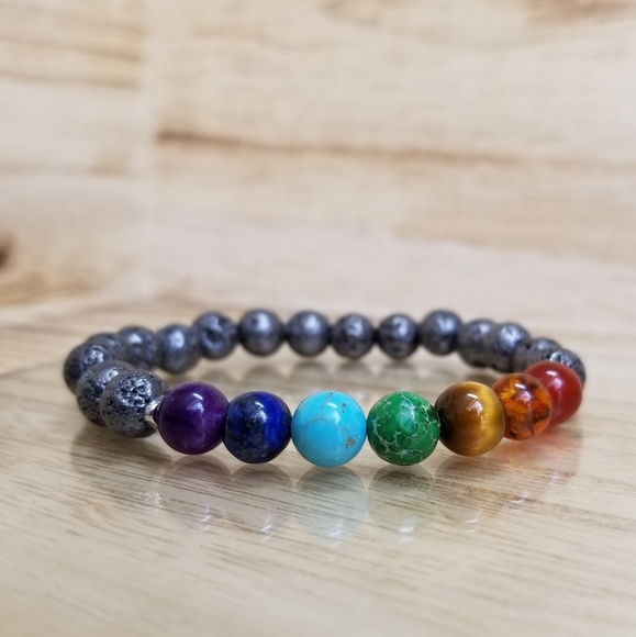 7 Chakra Healing Diffuser Bracelet - Picture 5 of 8